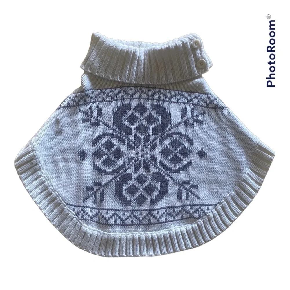 COPY - OSHKOSH-SWEATER PONCHO-3T